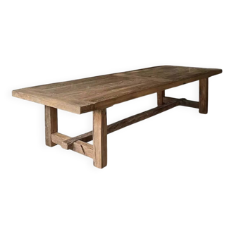 Table de Ferme Kingstone en Chêne Massif ancien - 300 cm de long