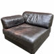 Corner leather armchair De Sede, 1970s