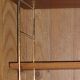 Etagère murale string bois-métal doré Nisse Strinning