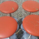 Lot of 4 high stools, by Plank