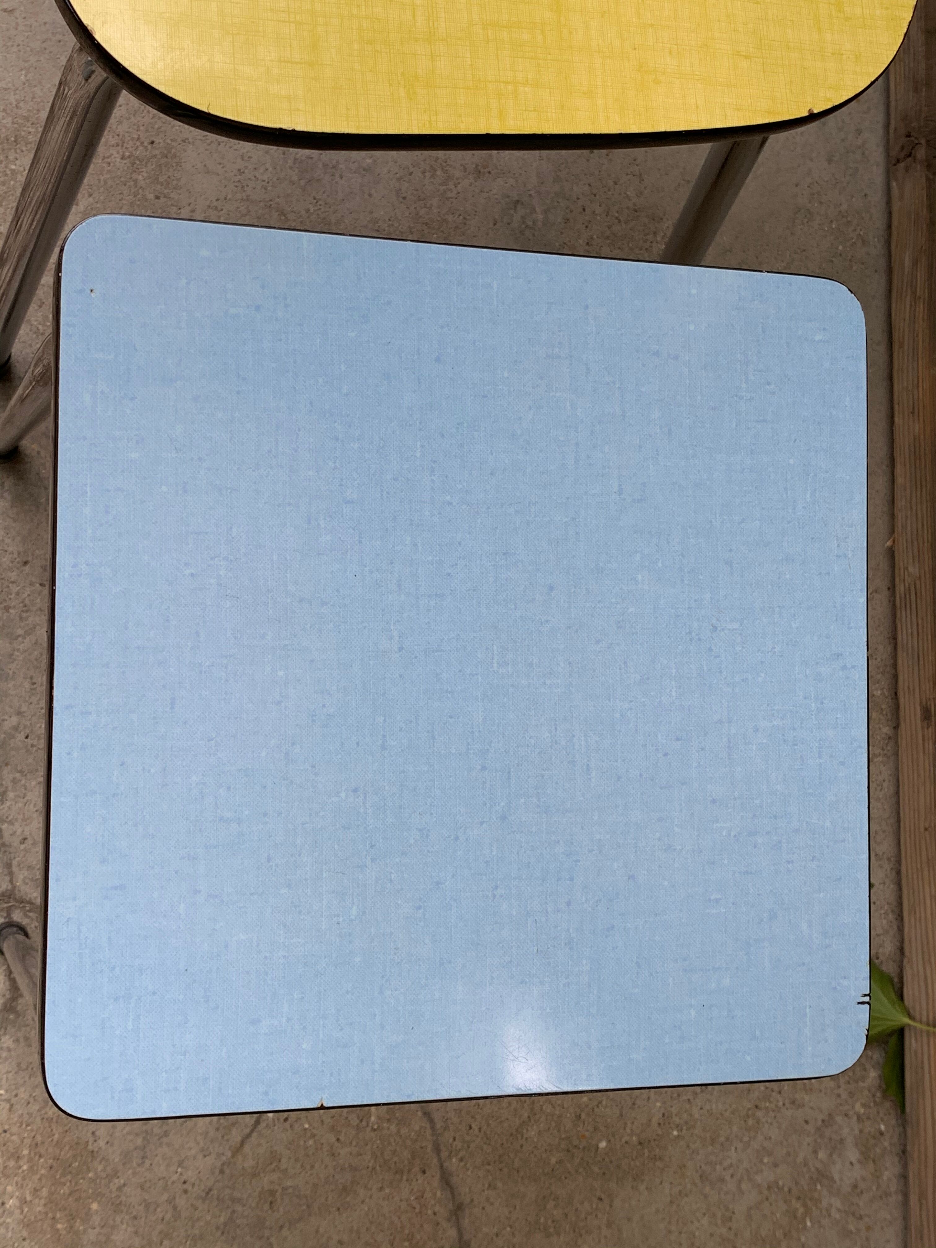 Mismatched formica chairs