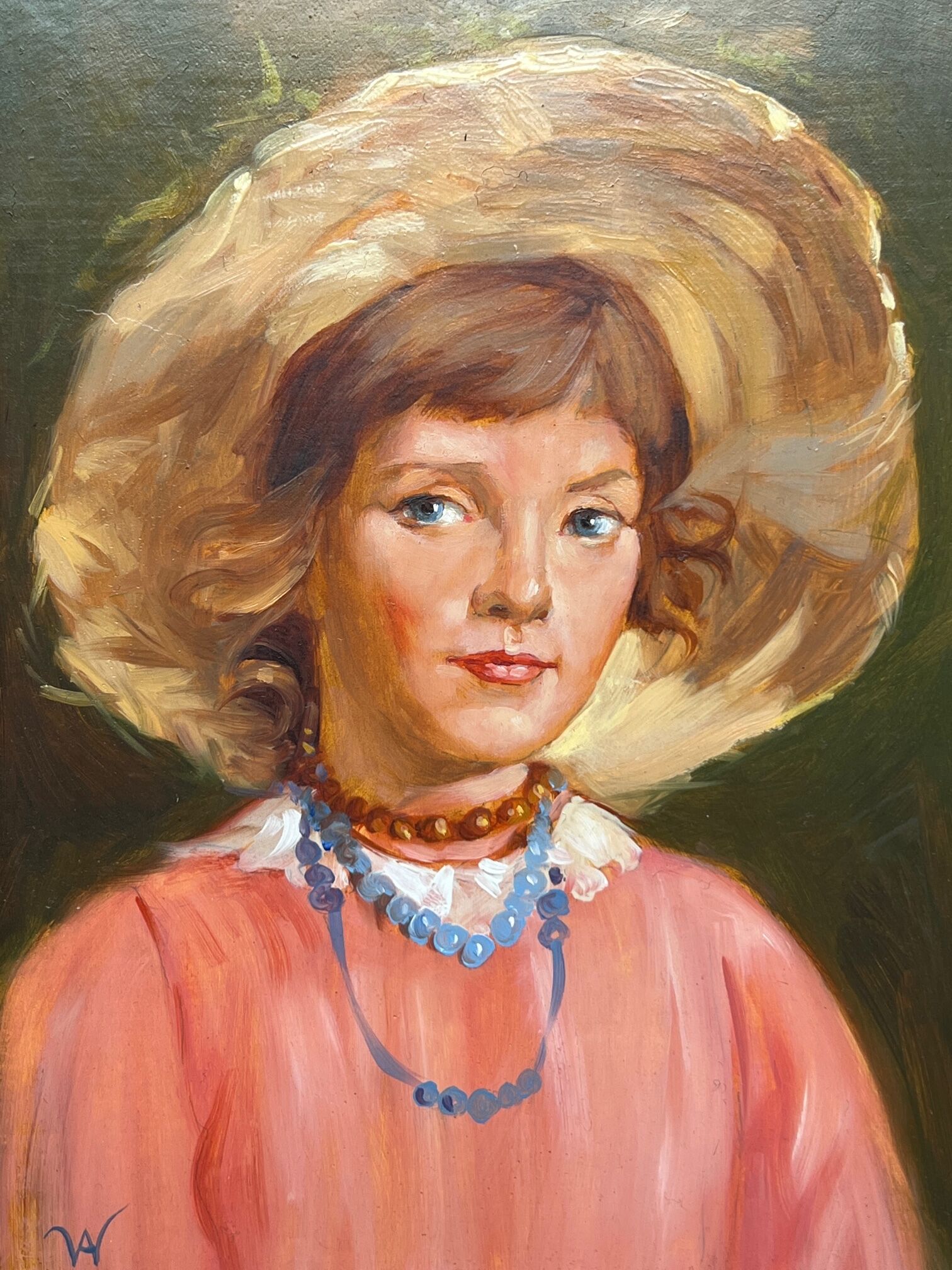 Portrait d'une jeune fille.