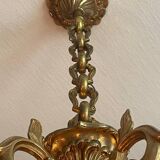 8-branch bronze chandelier