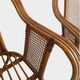Pair of vintage rattan and cane armchairs – 1960s/70s Pair of f