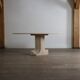Table à manger ovale ‘Argo’ en travertin par Carlo Scarpa pour Simon Gavina, années 1970