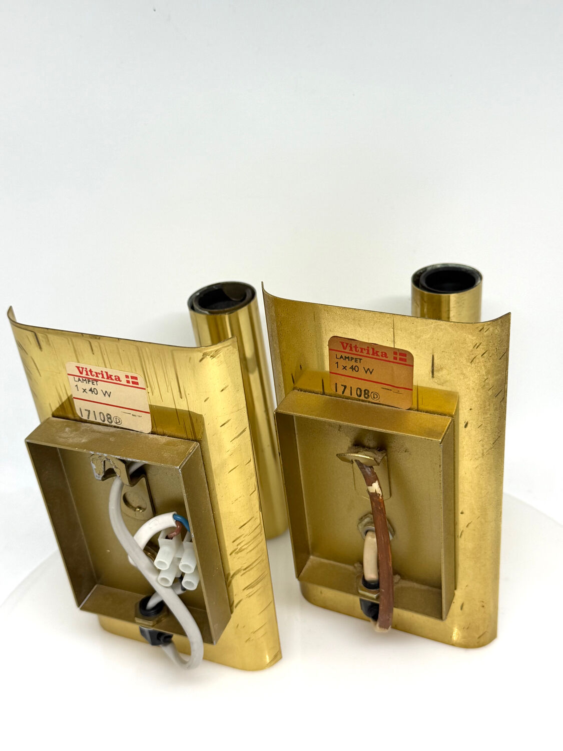 Pair Of Scandinavian Minimalist Vintage wall lamps