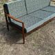 Vintage Scandinavian 3-seater wooden sofa – 1960s/70s