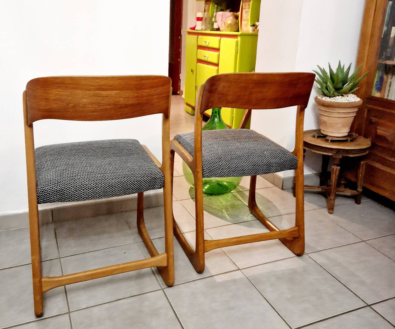 Baumann sled chairs