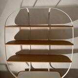 Oak and metal library