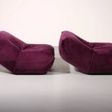 Purple Papillon lounge chairs by Guido Maria Rosati for Giovannetti, mind condition