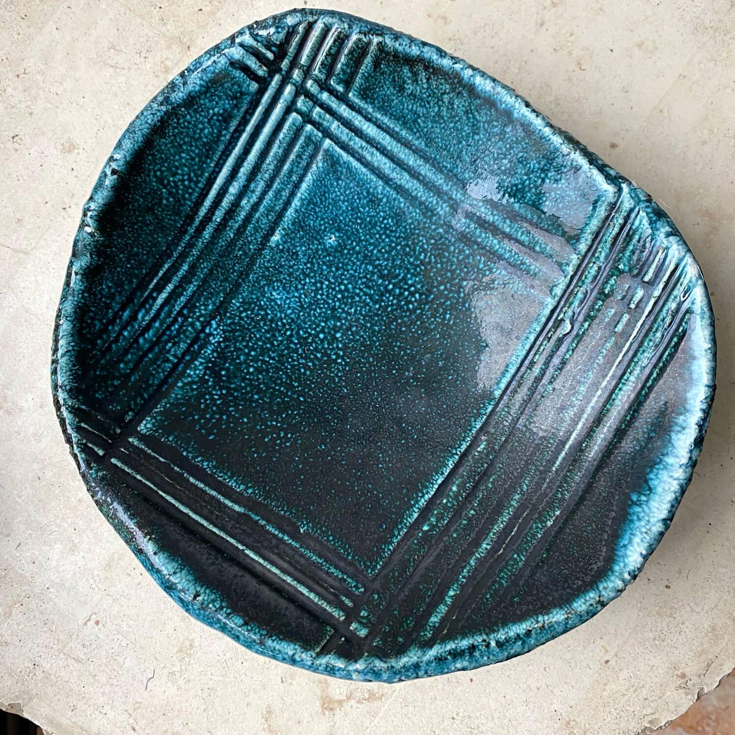 Ceramic trinket tray, vintage craftsmanship