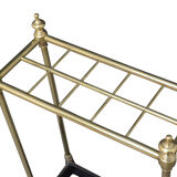 Porte-parapluie victorien tardif de laiton