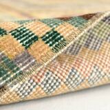 2x5 Turkish Multicolor Vintage Kitchen Runner Rug, 71x154Cm