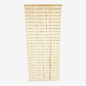 Wooden bead curtain