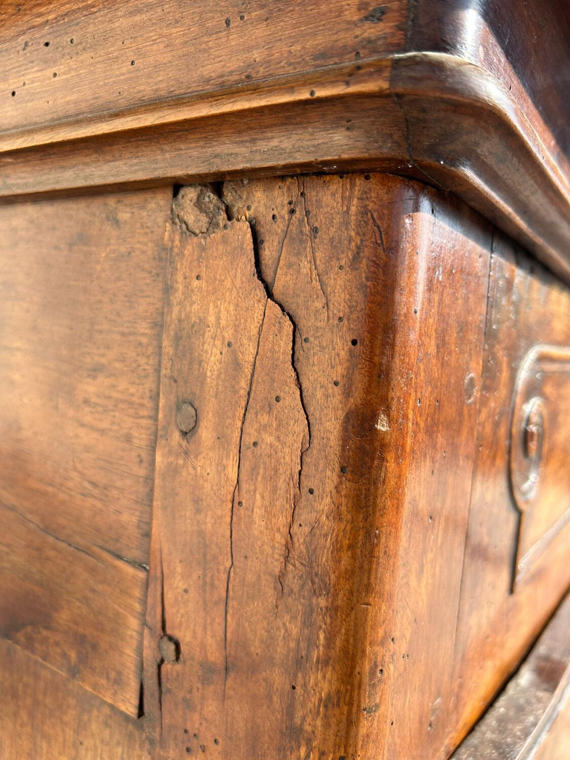 Antique wardrobe Louis XV style walnut