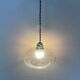 Antique amber glass pendant light