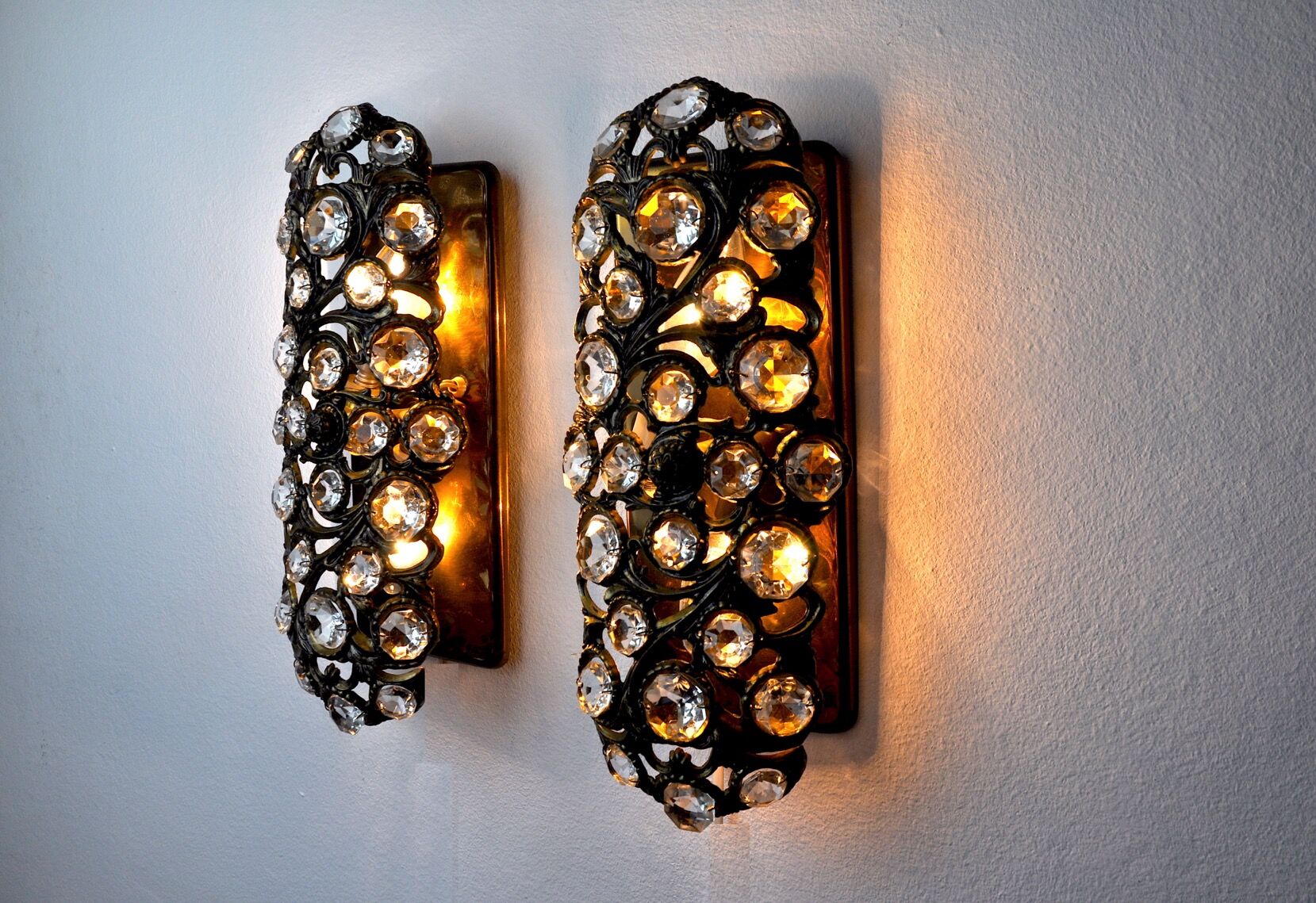 Pair of Palwa sconces by Ernest Palm, 1960, Spain