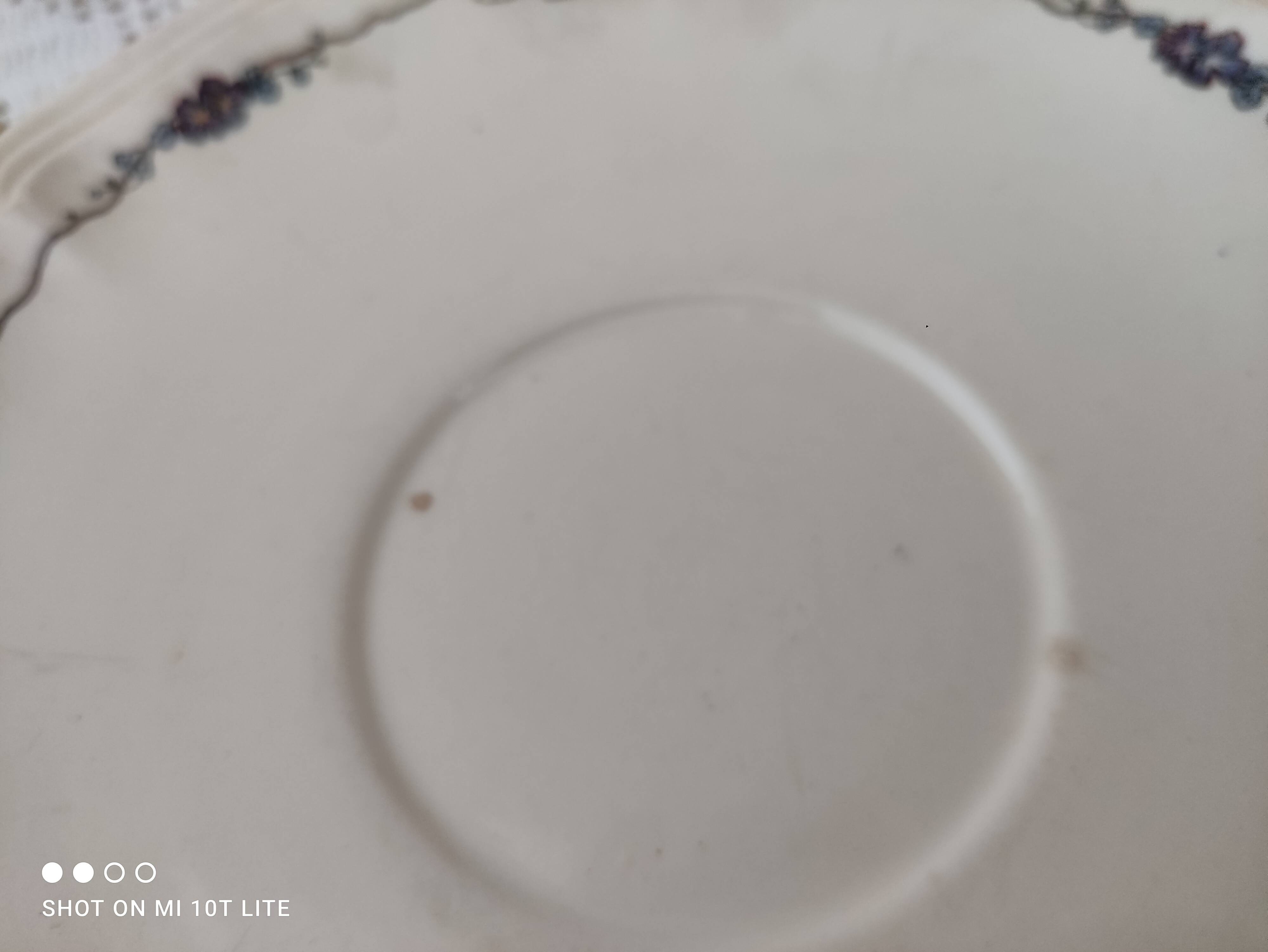 Set of 3 large Sarreguemines Obernai model saucers