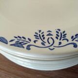 Set of 11 plates hollow sarreguemines