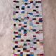 Colorful Boucherouite Moroccan rug - 87 x 190 cm