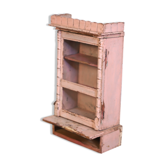 Medicine cabinet - shelf - Burmese teak wall display case
