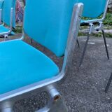 Set of 7 DSC chairs 1965 by Giancarlo Piretti edited by Castelli, Italy.