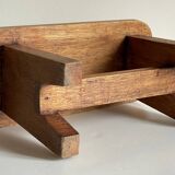 Vintage solid oak stool