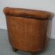 Vintage Dutch Club Chair in Cognac Leather