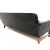 Scandinavian leather sofa 3 seater, Sweden, 1960