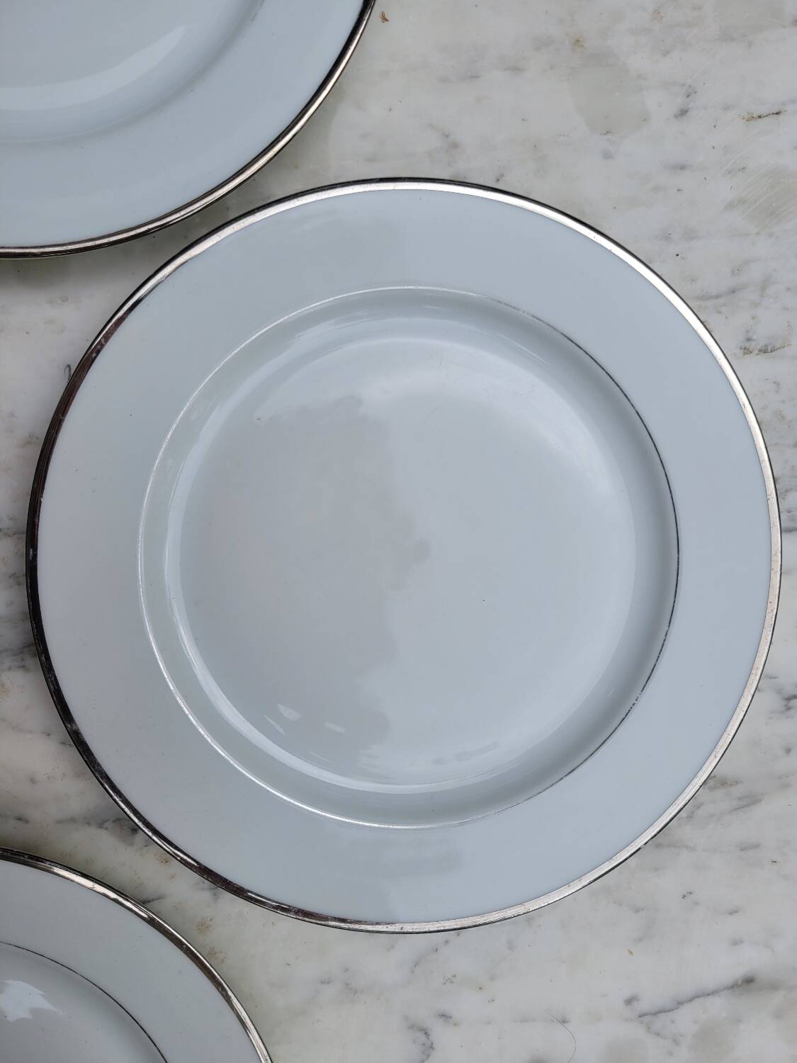 5 Bernardeau Limoges porcelain dessert plates