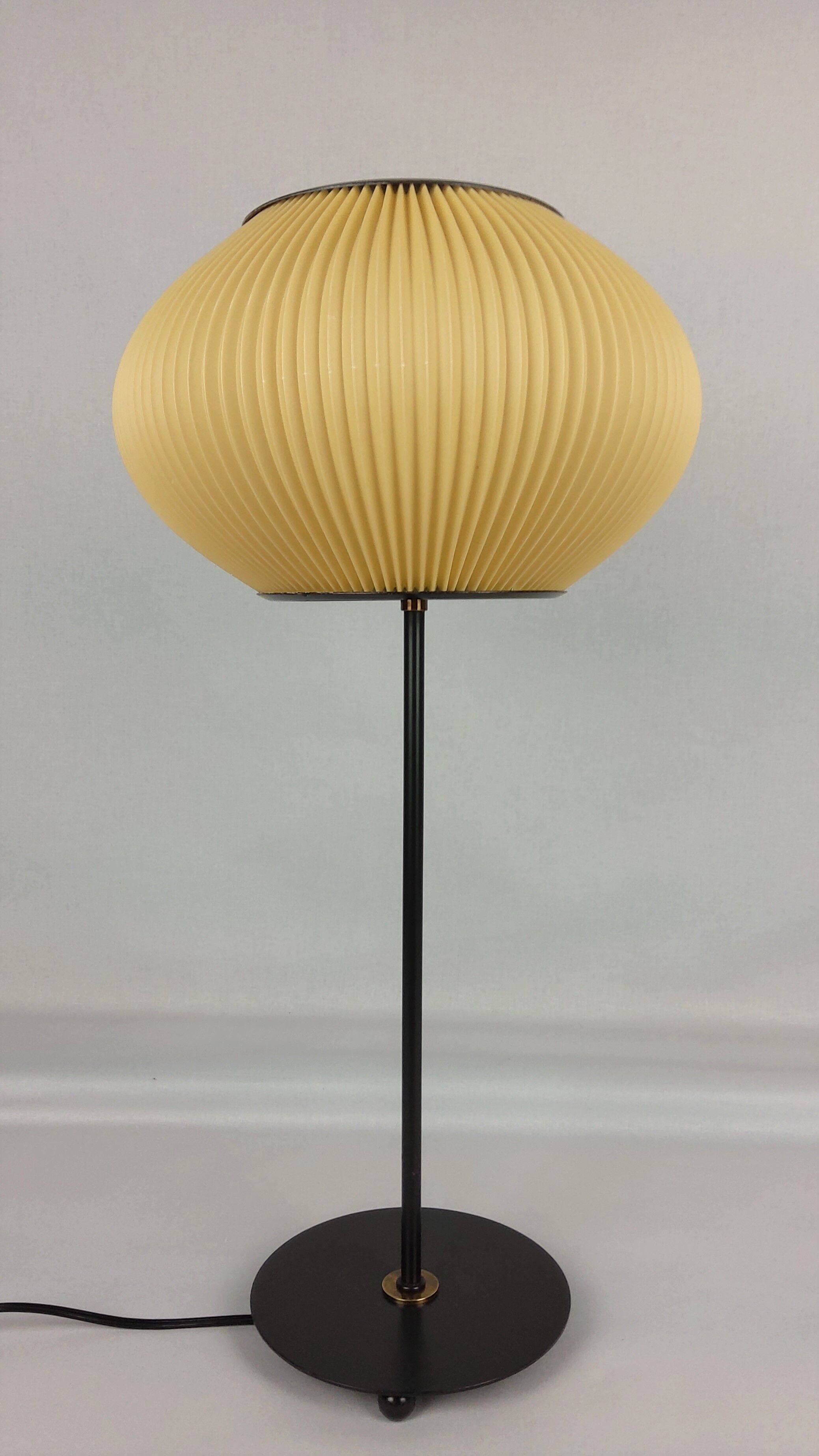 Lampe vintage abat-jour Rispal 1960