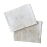 Set of 2 large towels monogram BR