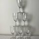 6 antique stemmed glasses