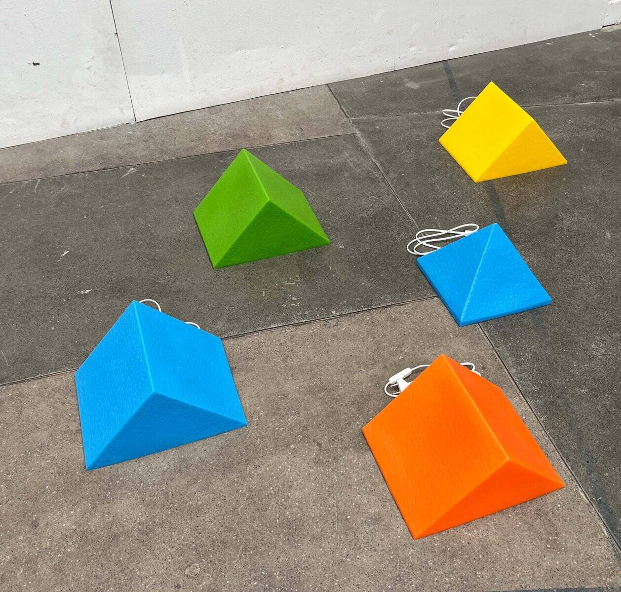 Postmodern Pyramide Shape Floor or Table Lamp from Heico, 1980s