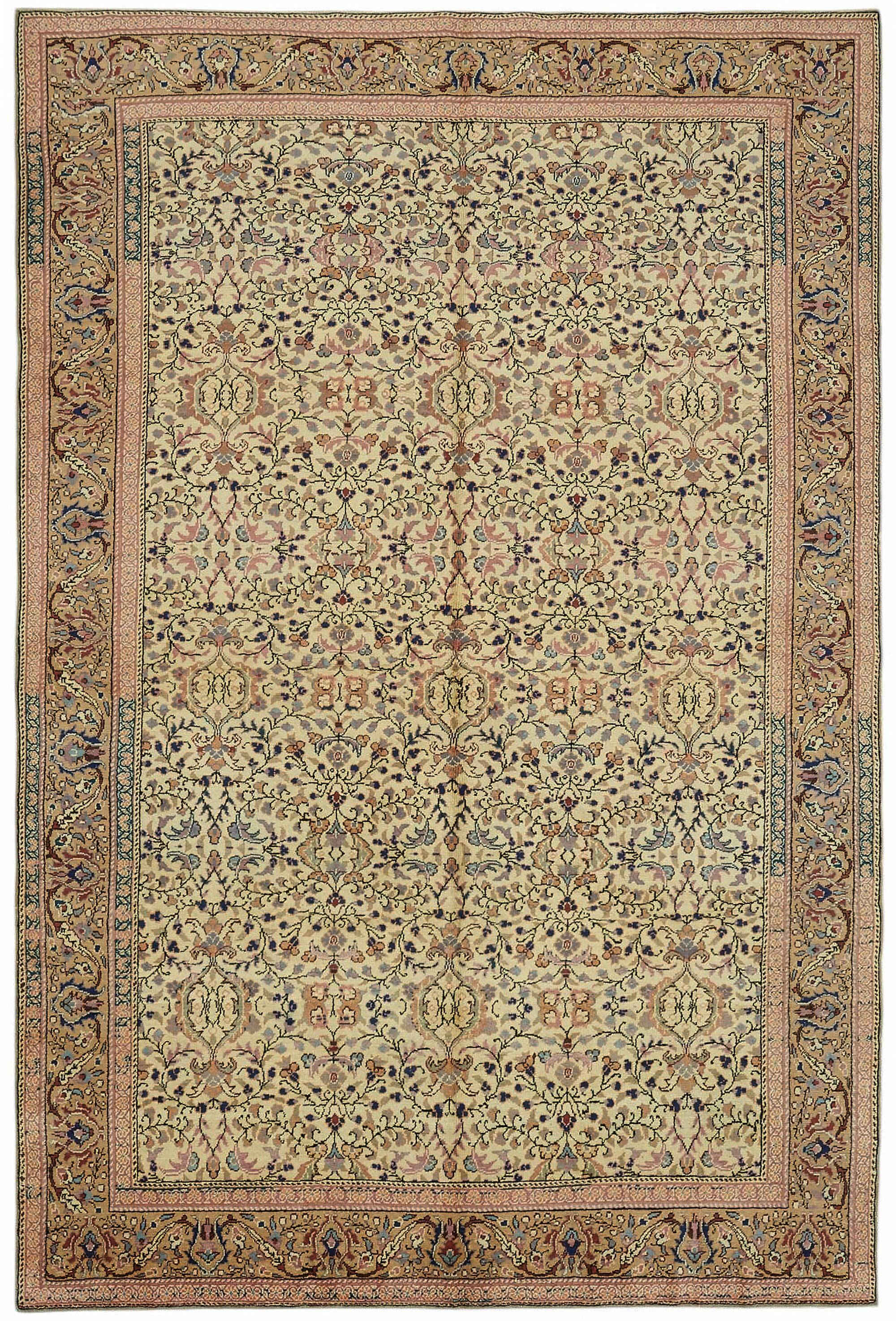 Turkish Wool Vintage Kayseri Rug 198 cm x 288 cm