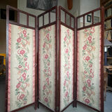 Wooden screen with canvas - Art Deco