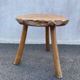 Side table in raw wood
