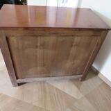 4-drawer chest of drawers - empire style - with detached columns - mahogany-bronze stain