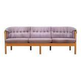 Lilac velour sofa, Danish design, 1970s, production: Denmark