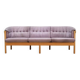 Canapé en velours lilas, design danois, années 1970, production : Danemark