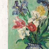 Oil painting on canvas flowers