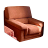 Vintage orange armchair from the 80s - alcantara
