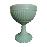 Coupe à pied en opaline de foire