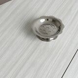 Silver-plated metal butter dish Coquillor