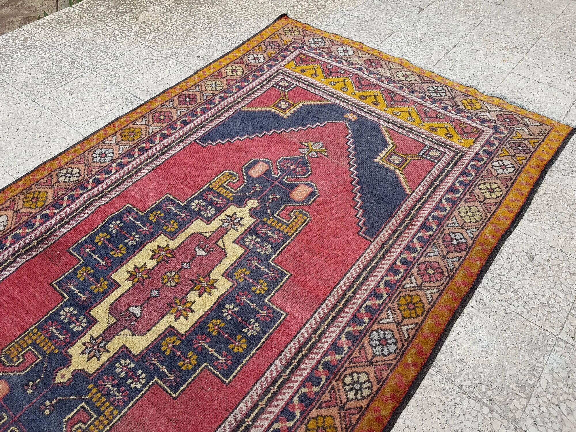 Tapis turc vintage fait main