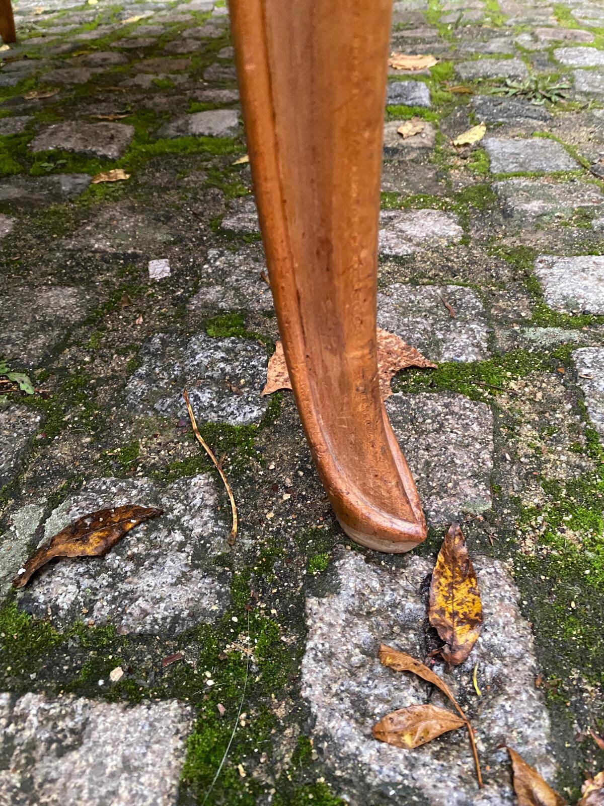 Table à manger rectangulaire extensible Louis XV en bois massif 220cm