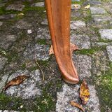 Table à manger rectangulaire extensible Louis XV en bois massif 220cm