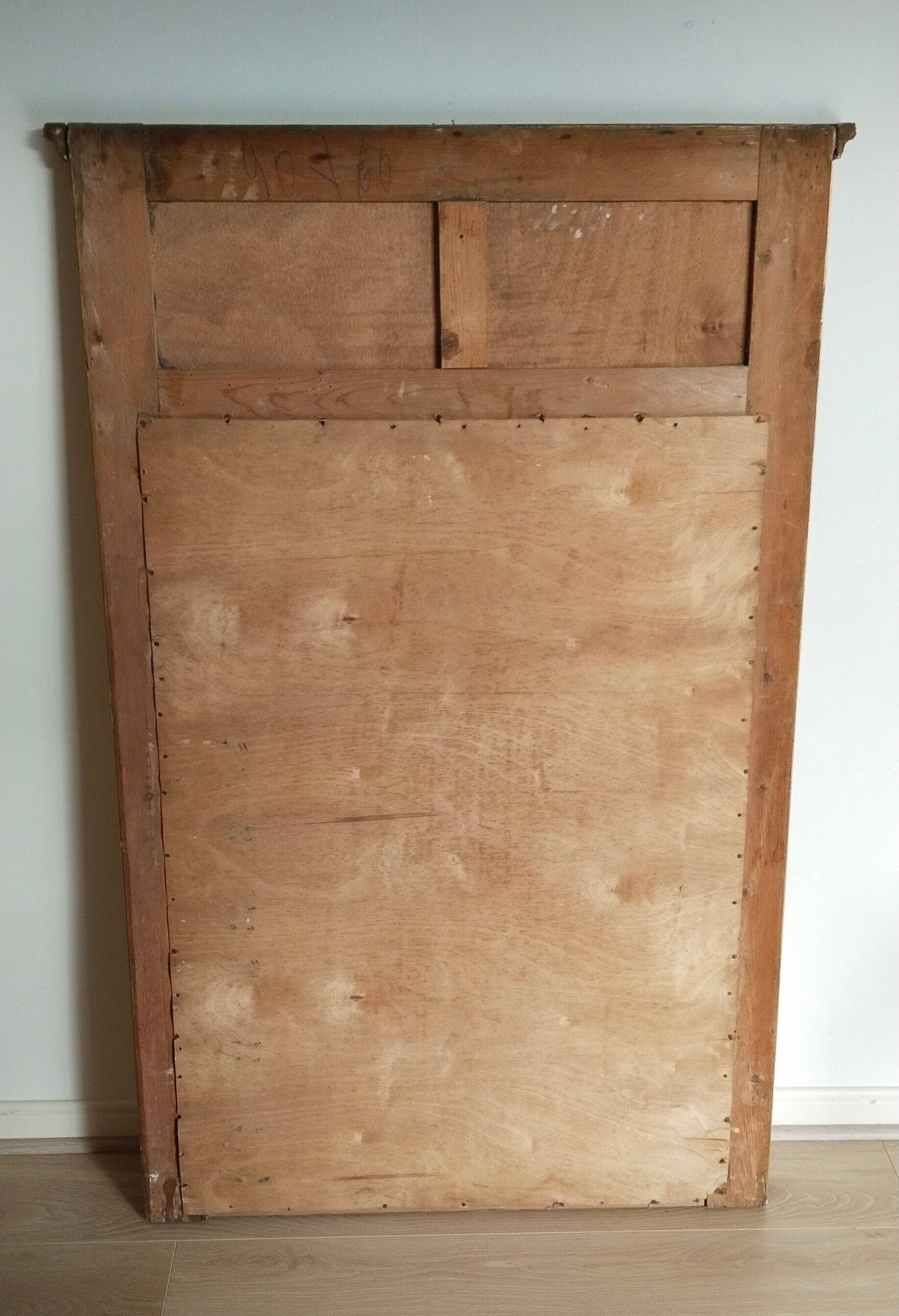 Miroir trumeau  de cheminée , doré , style Louis XVI , XIX ème , vintage, 125 x 80 cm