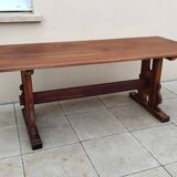 Antique vintage solid oak monastery farmhouse table