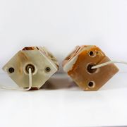 Paire de lampes de chevet en onyx